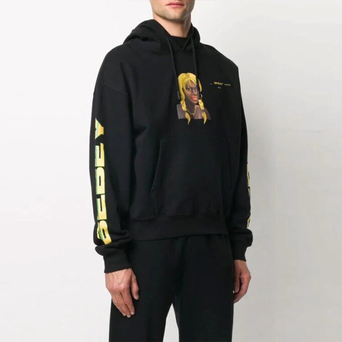 Off-White x Theophilus London Crossover Bebey Printing Casual Cozy Black