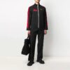 Off-White x Theophilus London Crossover Micro Mark Printing Casual Zipper Sports Jacket Black