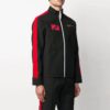 Off-White x Theophilus London Crossover Micro Mark Printing Casual Zipper Sports Jacket Black