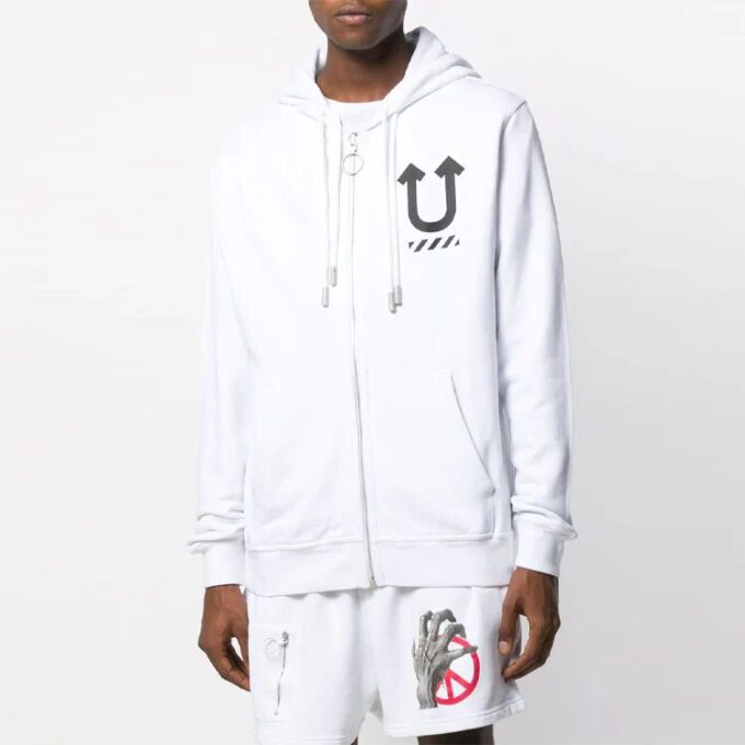 Off-White x UNDERCOVER Crossover Double Sided Logo Printing White