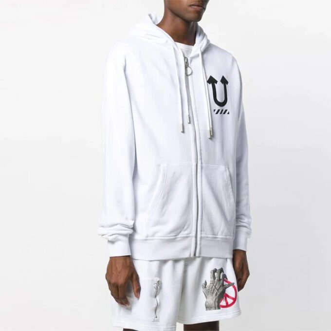 Off-White x UNDERCOVER Crossover Double Sided Logo Printing White