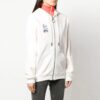 Off-White Zipper hooded Long Sleeves Hoodie Ordinary Version Creamy White