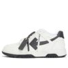 Out Of Office Calf Leather Sneaker “White Black”