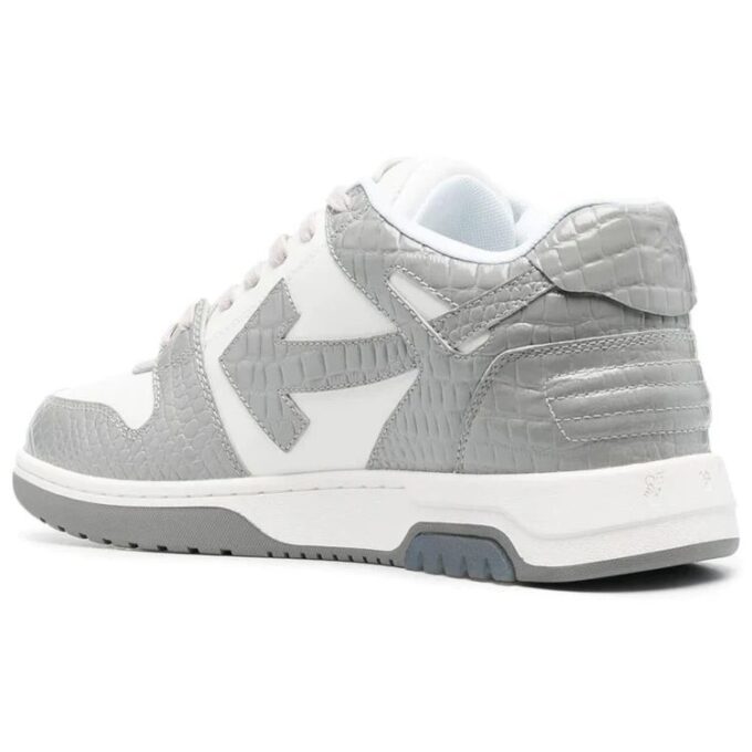 Out Of Office Croco Print Sneaker “Grey White”