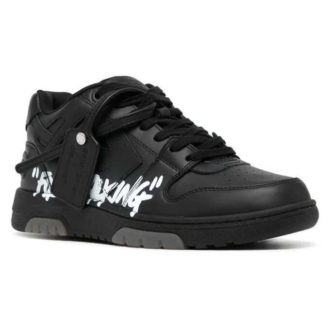 Out Of Office For Walking Low-Tops “Black White”