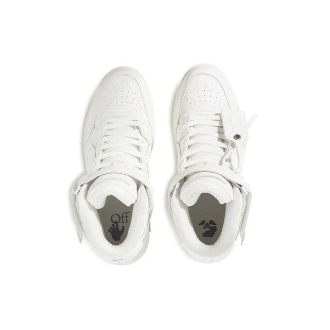 Out Of Office Leather HighTop Sneaker “White”