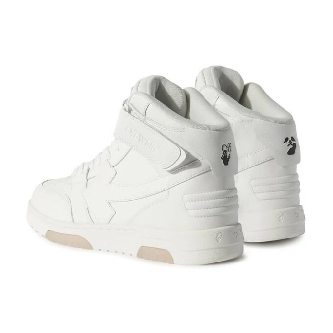 Out Of Office Leather HighTop Sneaker “White”