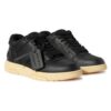 Out Of Office Leather Sneakers “Black Yellow”