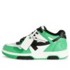 Out Of Office Leather Sneakers “Neon Green Black White”