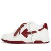 Out Of Office Leather Sneakers “White Burgundy”