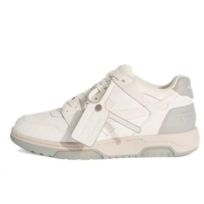 Out Of Office Leather Sneakers “White Grey”