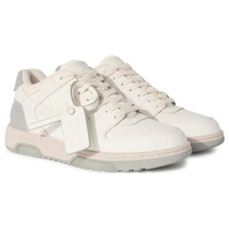 Out Of Office Leather Sneakers “White Grey”