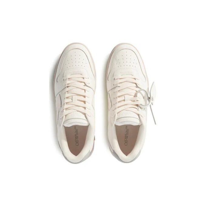 Out Of Office Leather Sneakers “White Grey”