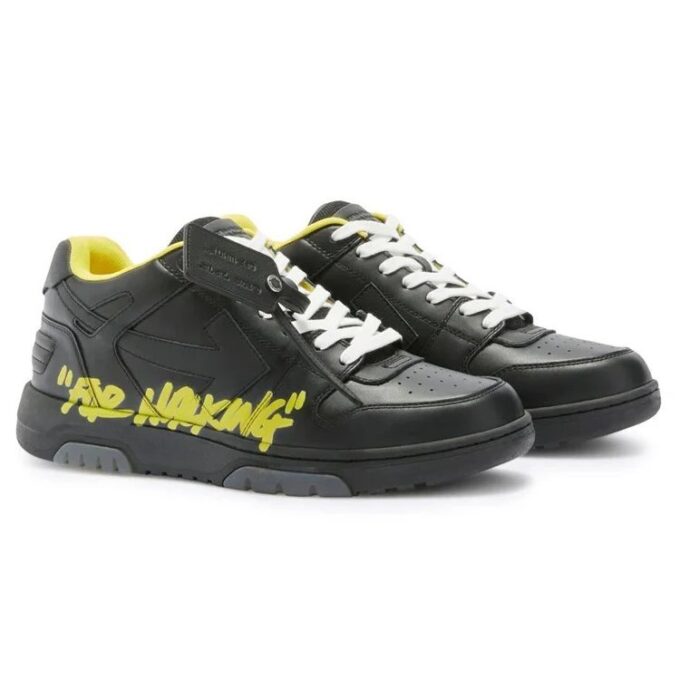 Out Of Office Low-Top For Walking Sneaker “Black Yellow”