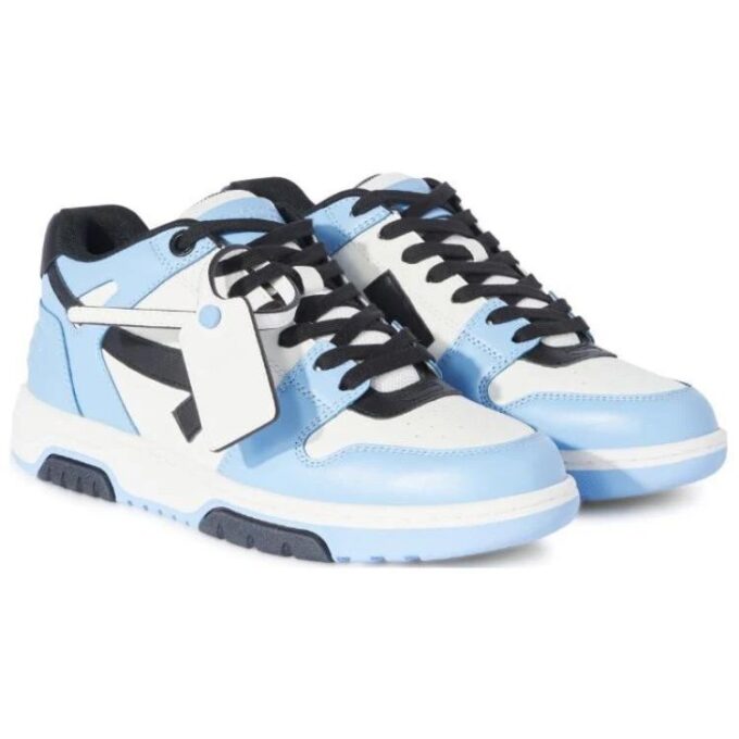Out Of Office Low-Top Leather Sneaker “Blue Black White”