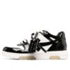 Out Of Office Low-Top Patent Sneaker “Black White”