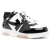 Out Of Office Low-Top Patent Sneaker “Black White”