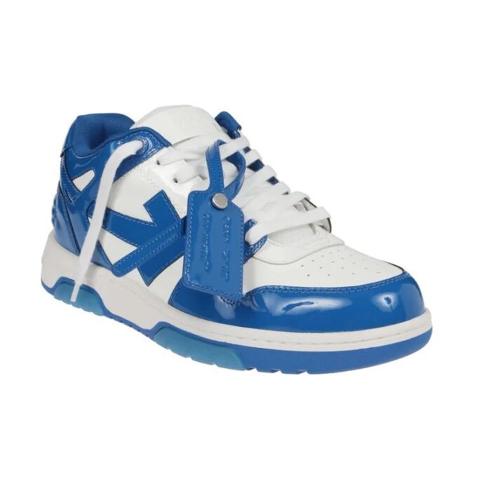 Out Of Office Low-Top Patent Sneaker “Blue White”