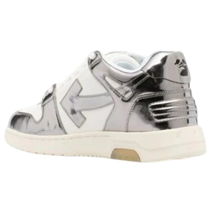 Out Of Office Low-Top Patent sneaker “Silver White”