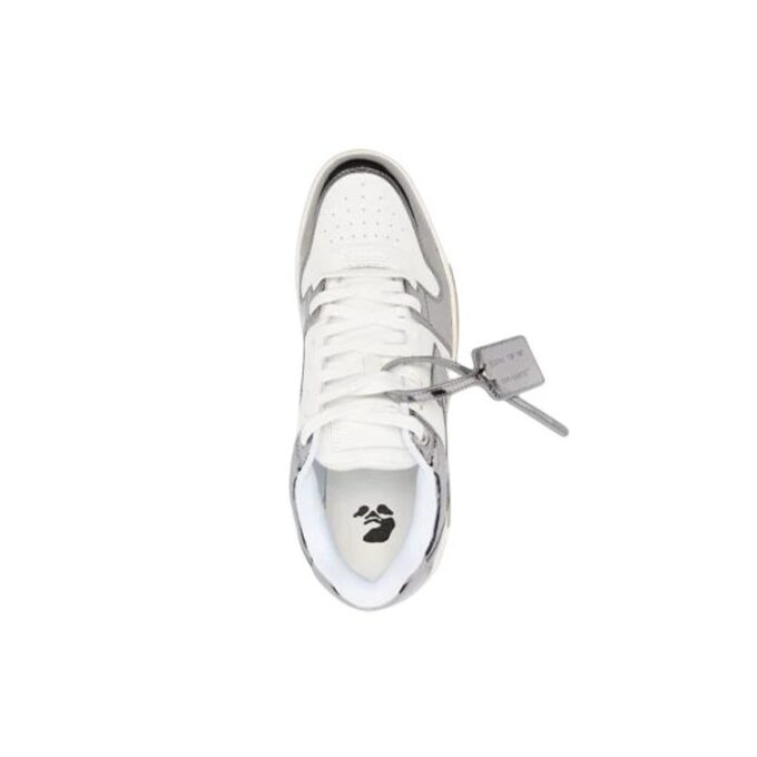 Out Of Office Low-Top Patent sneaker “Silver White”