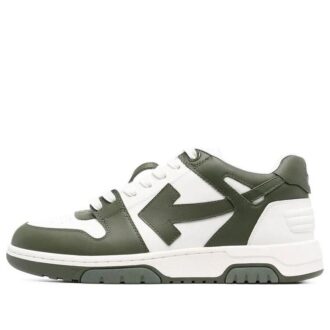 Out Of Office Low-Top Sneaker “Olive Green White”