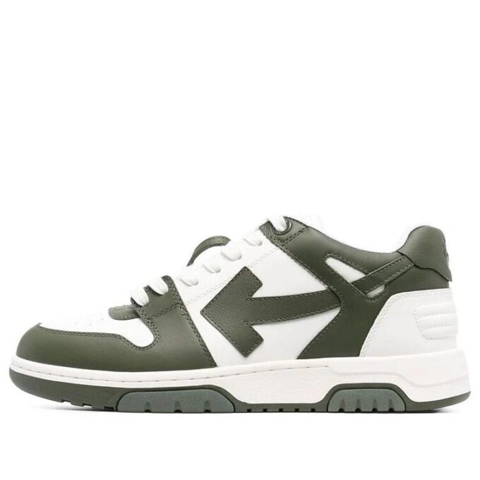 Out Of Office Low-Top Sneaker “Olive Green White”