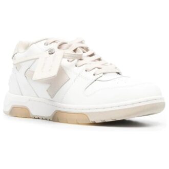 Out Of Office Low-Top Sneakers “White Beige”
