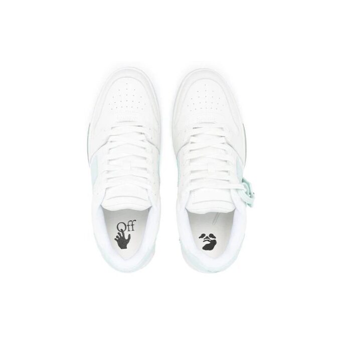 Out Of Office Low-Top Sneakers “White Teal”