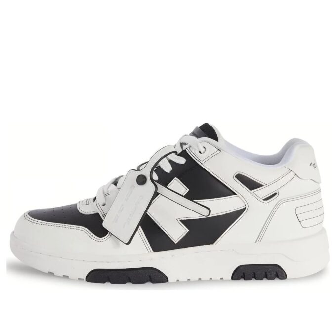 Out Of Office OOO Low Tops “Black White”