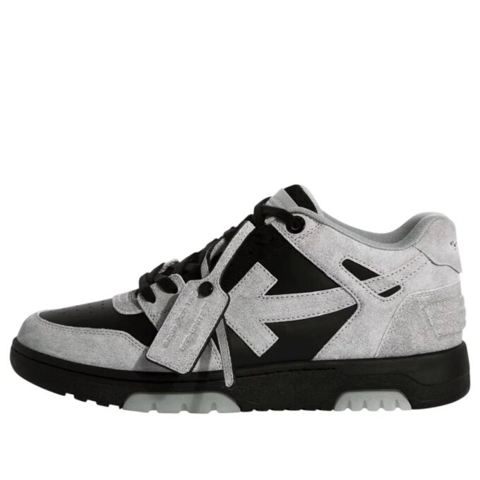 Out Of Office “OOO” Low Tops “Light Grey Black Suede”