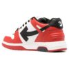 Out Of Office Panelled Leather Sneakers “Red Black White”