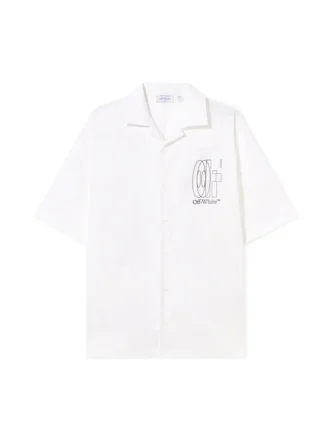 Outline Double Arrow Bowling Shirt