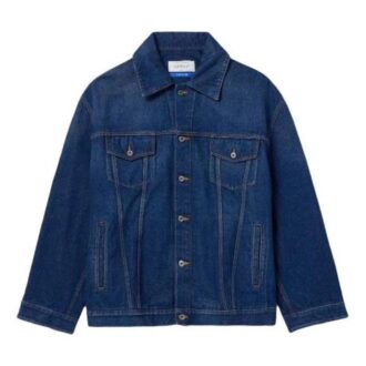 Oversize Logo-Appliqued Denim Jacket