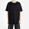 Oversize Painting Arrow Printing Cotton Round Neck Short Sleeve Loose Fit Black