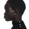 OW EARRINGS W/ STRASS