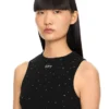 OW X Swarovski Ribbed Rowing Dress