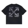 Paint Splatter Arrow Diag Fit T-Shirt “Black”