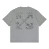 Paint Splatter Arrow Diag Fit T-Shirt “Heather Grey”
