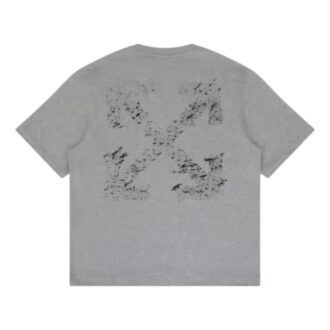 Paint Splatter Arrow Diag Fit T-Shirt “Heather Grey”