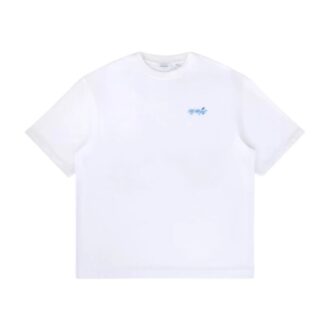 Paint Splatter Arrow Diag Fit T-Shirt “White”