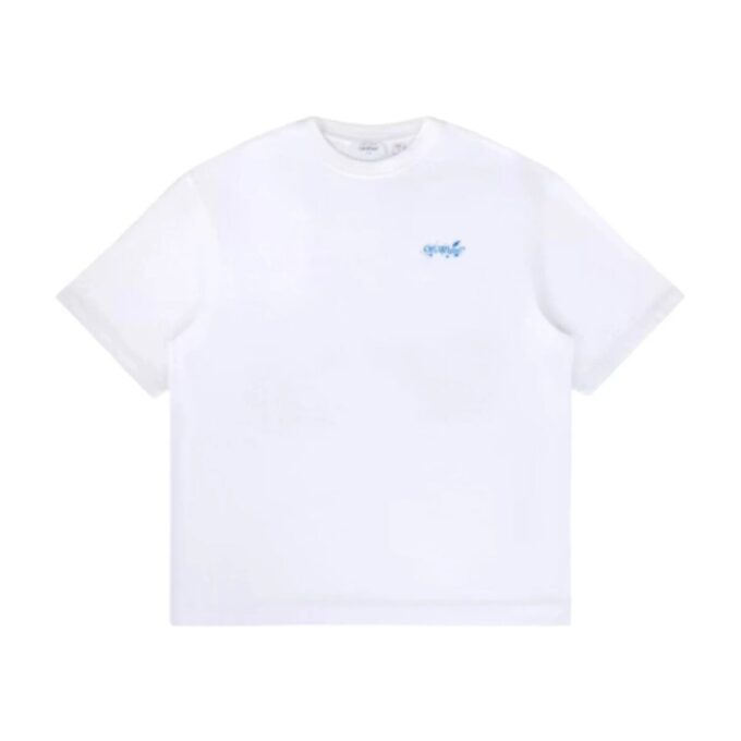 Paint Splatter Arrow Diag Fit T-Shirt “White”