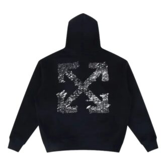 Paint Splatter Arrow Diag French Terry Hoodie “Black”