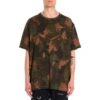 Paintbrush Short-Sleeve Camouflage Oversize Round Neck