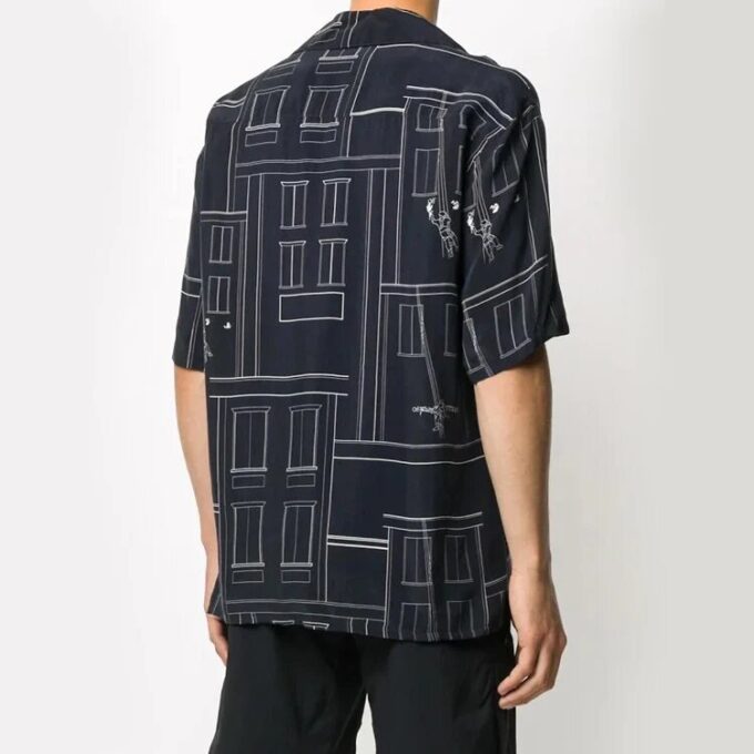 Painter Holiday Print Short Sleeve Shirt