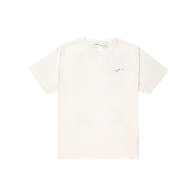 Painting Arrow Cotton Short Sleeve White