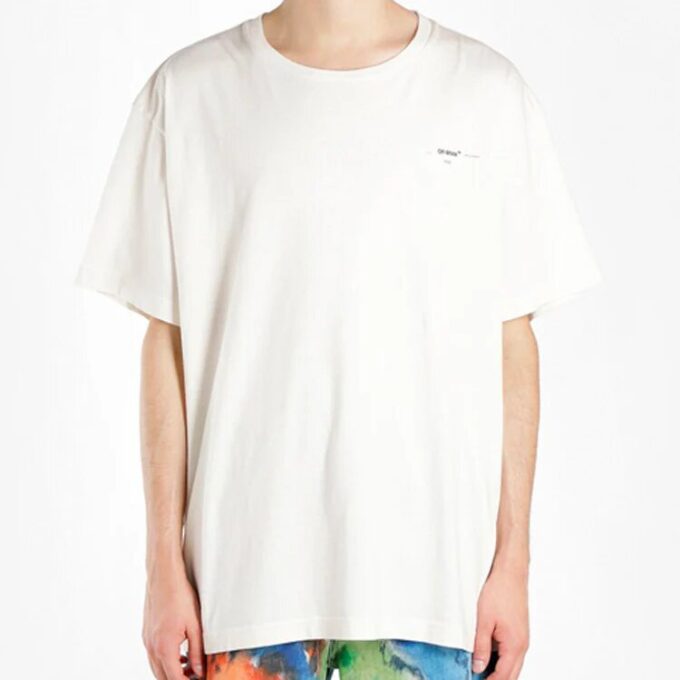 c/o virgil abloh men’ s colored arrows short sleeve oversize tee