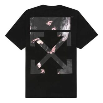 Painting Arrow Printing Short Sleeve Black