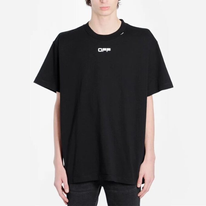 Painting Arrow Printing Short Sleeve Black