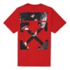 Painting Arrow Printing Short Sleeve Red