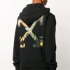Painting Arrow Zipper Long Classic Black